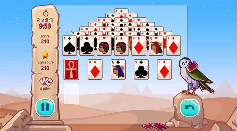 карты египетская пирамида масти играть бесплатно