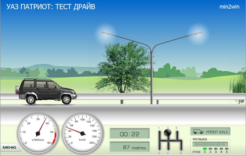 УАЗ ПАТРИОТ: ТЕСТ ДРАЙВ — Играть Онлайн Бесплатно